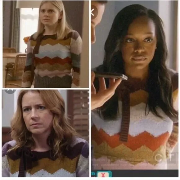 Marc Jacobs cashmere chevron Intarsia sweater M